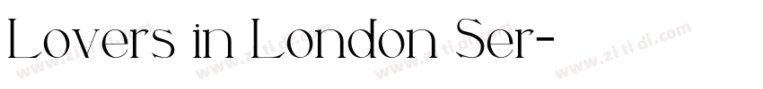 Lovers in London Ser字体转换 Lovers in London Ser字体转换